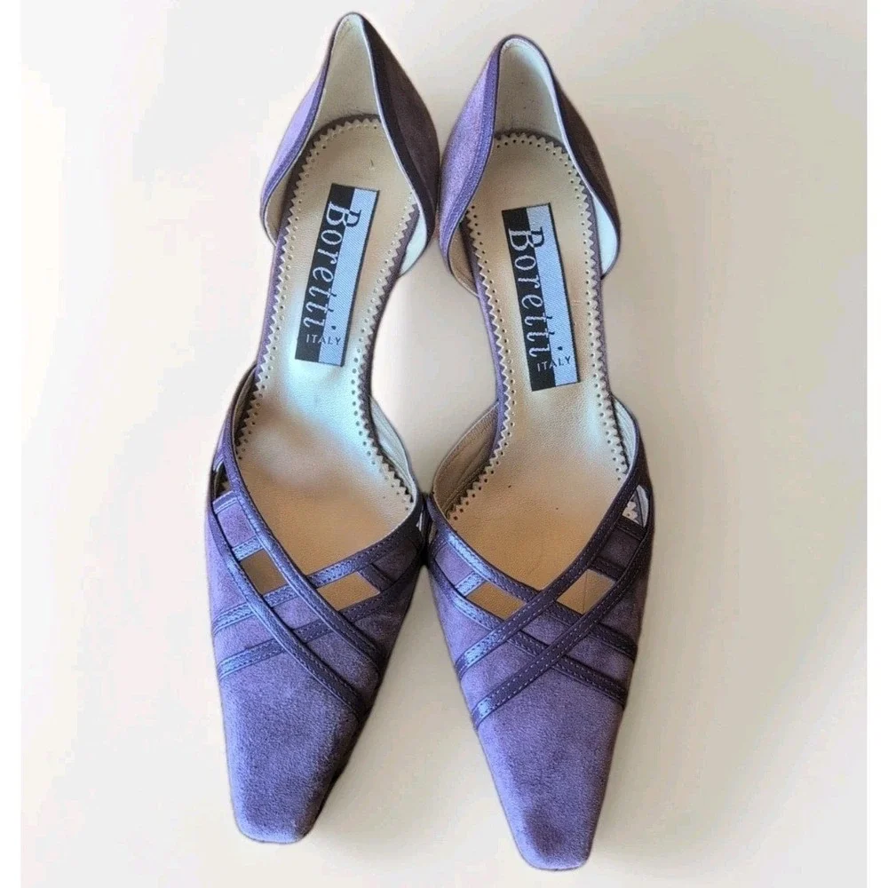 Boretti Italian Lilac Lavender Suede 2.5